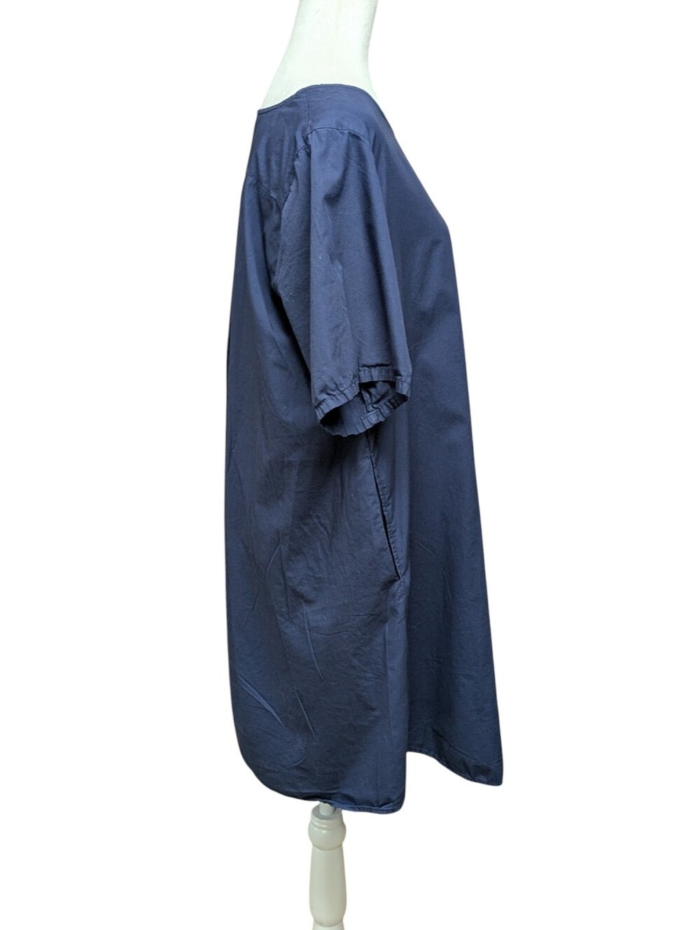 Cut Loose Blue Shift Organic Cotton Shift Dress Size Large - Picture 4 of 9